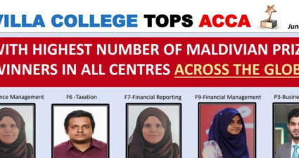 FIVE STUDENTS FROM VILLA COLLEGE ACHIEVE FIRST PLACE IN THE MADLIVES AT ACCA EXAMS